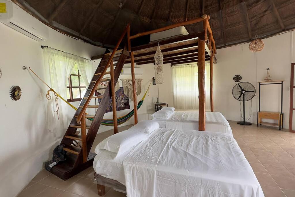 Luigi'S Glamping Leilighet Bacalar Eksteriør bilde